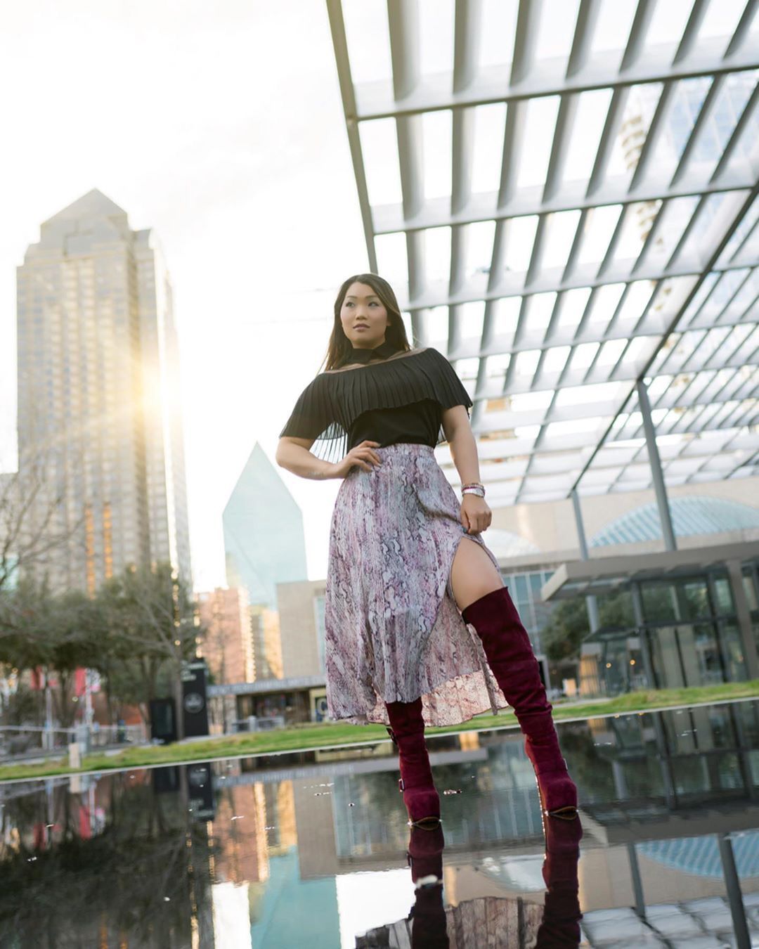 Suede Platform Buckle Stiletto Over The Knee High Boots | Onlymaker Premium