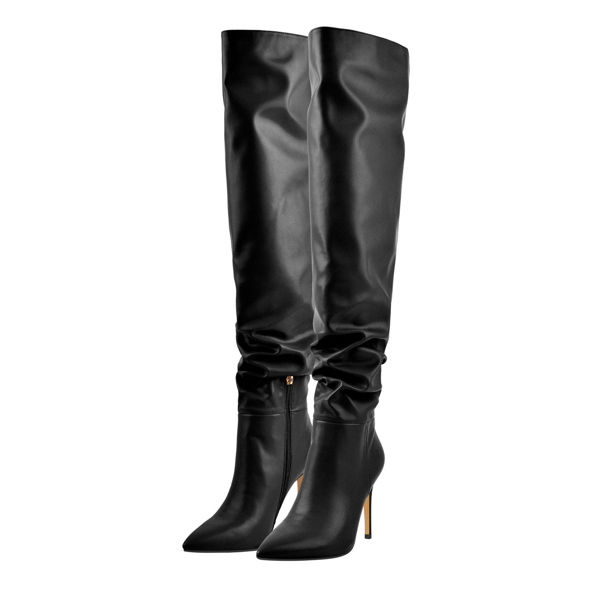 Pointed Toe Tight High Boots 4in Stiletto Heel | Onlymaker Great Value