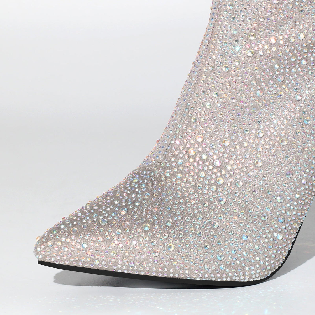 Pointed Toe Rhinestone Tassels Over The Knee Boots | Onlymaker Smart Buy