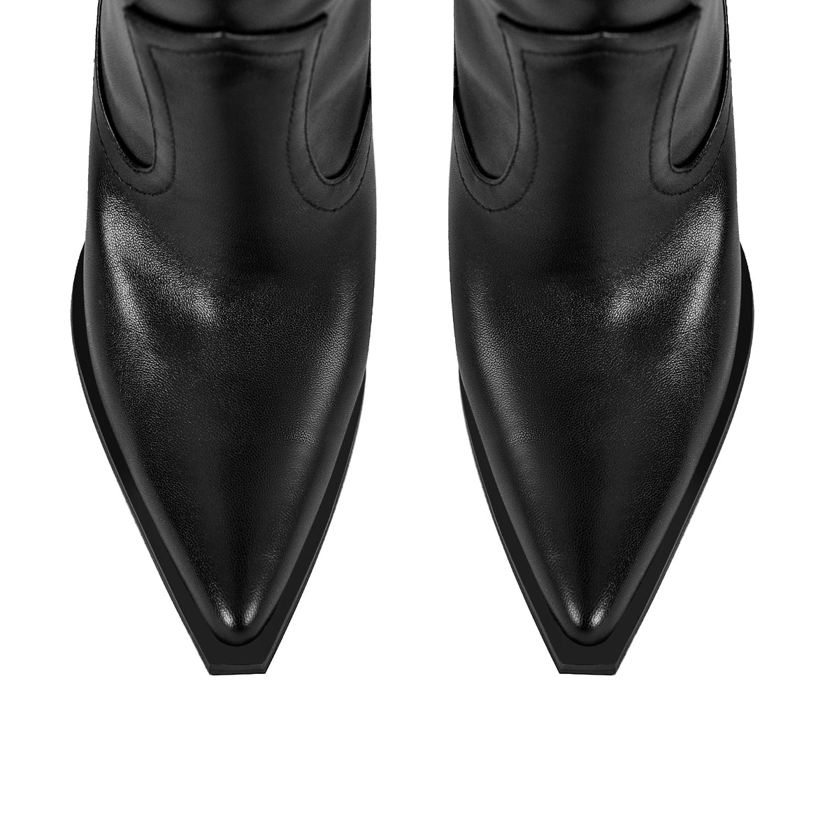 Chunky Heel Over The Knee Western Boots | Onlymaker Special Offer