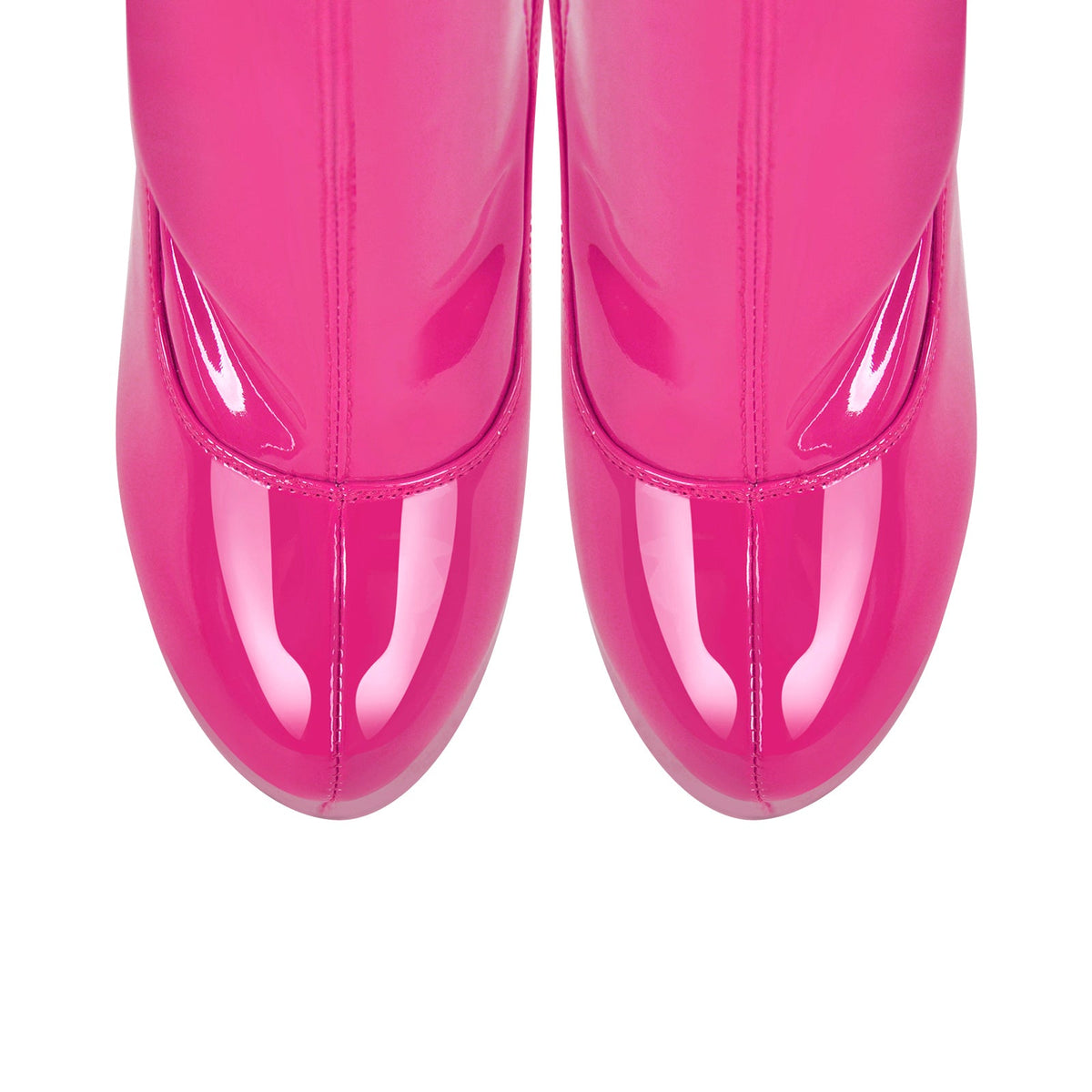 Patent Leather Platform Over The Knee High Heel Boots | Onlymaker Smart Buy