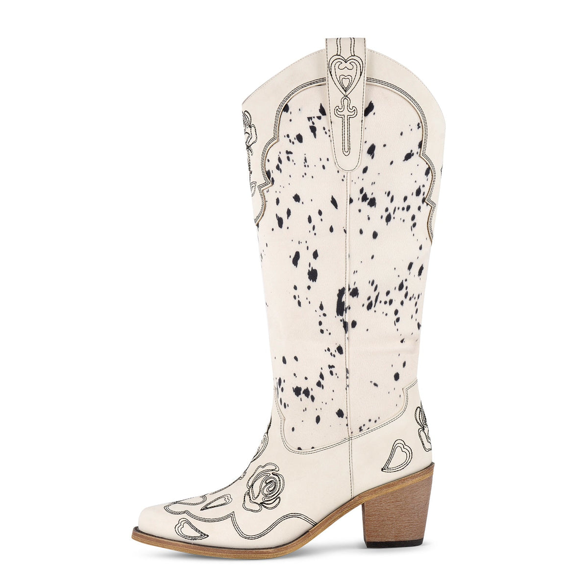 Embroidery Suede Patchwork Knee High Western Boots | Onlymaker Special Offer