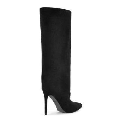 Pointed Toe Suede Stiletto Knee High Boots | Onlymaker Deals