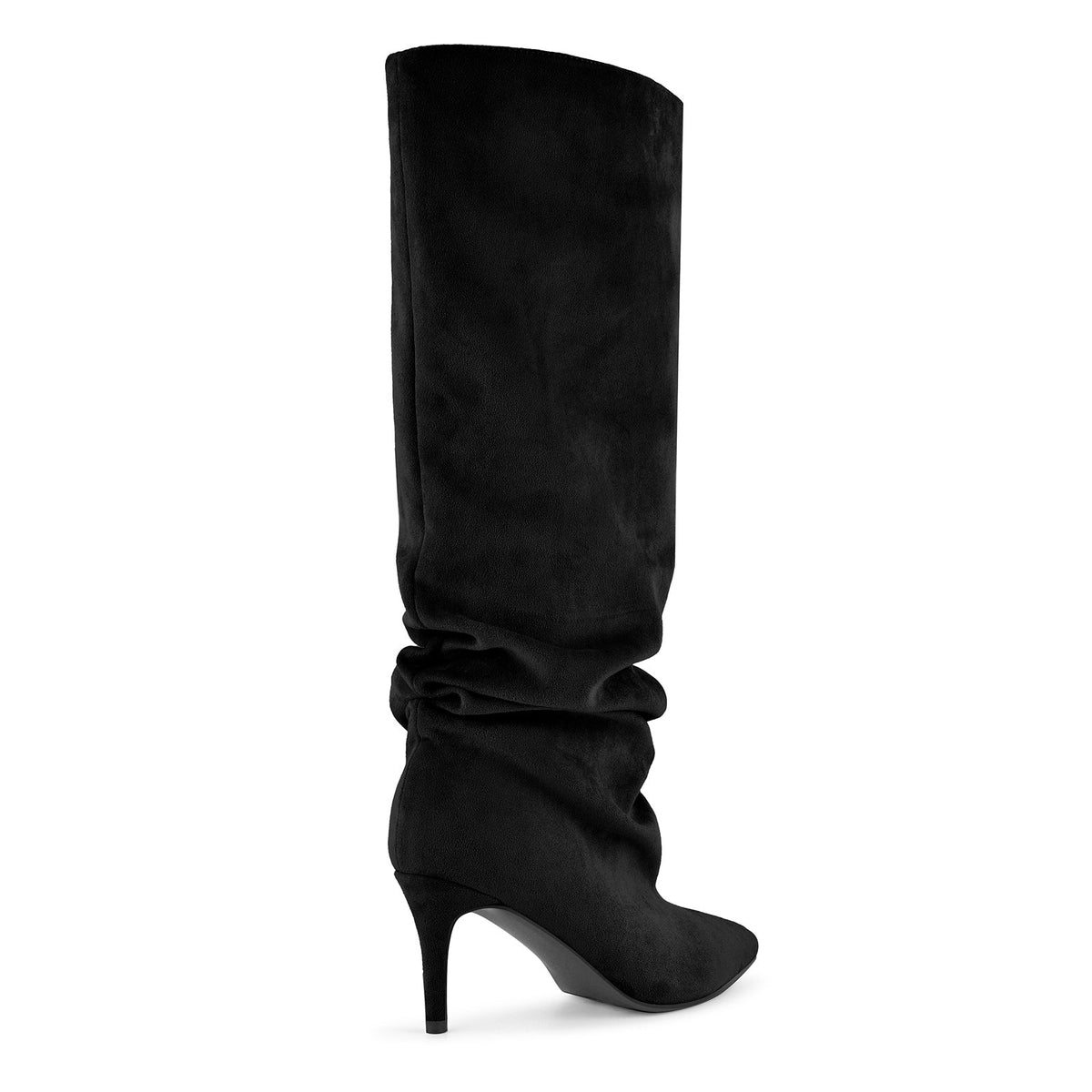 Pointed Toe Suede Slouch Knee High Boots | Onlymaker Signature