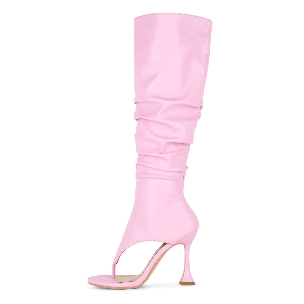 Round Toe Flip Flops Knee High Boots Sandals | Onlymaker Special Offer