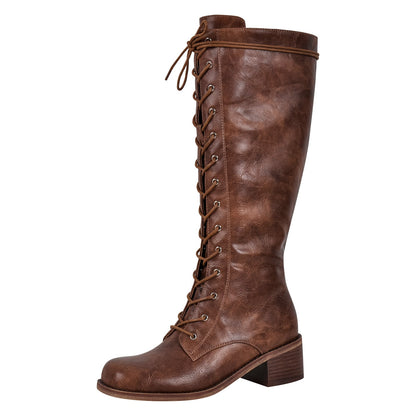 Lace-up Mid-calf Boot | Onlymaker Recommended