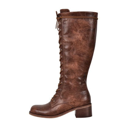 Lace-up Mid-calf Boot | Onlymaker Recommended