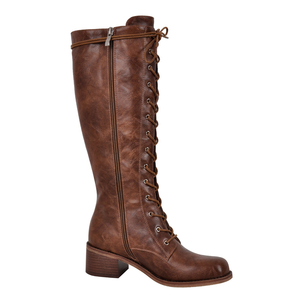 Lace-up Mid-calf Boot | Onlymaker Recommended