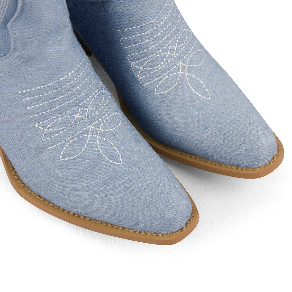 Embroidery Mid-Calf Cowboy Boots | Onlymaker Premium
