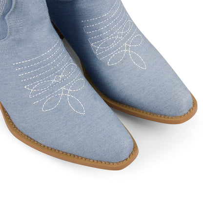 Embroidery Mid-Calf Cowboy Boots | Onlymaker Premium