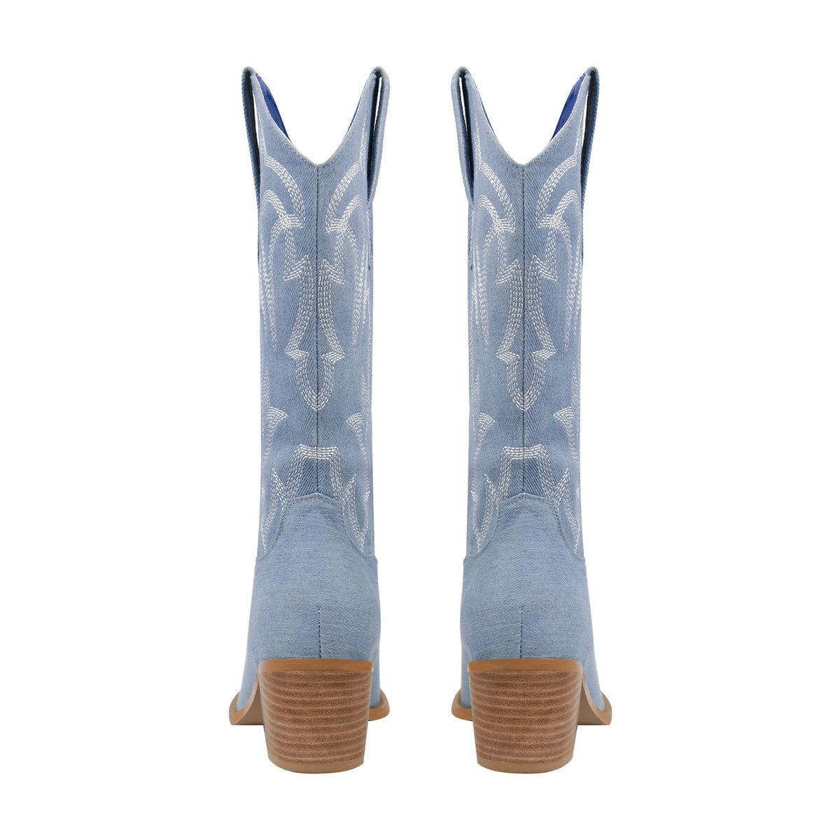 Embroidery Mid-Calf Cowboy Boots | Onlymaker Premium