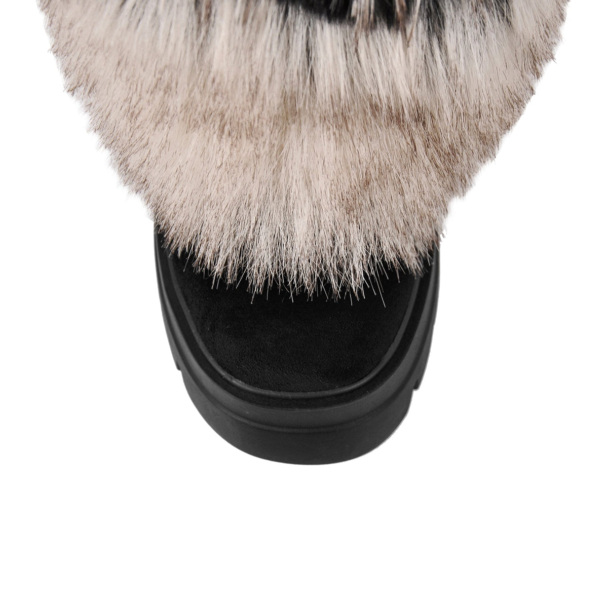 Fur Round Toe Platform Mid-Calf Boots | Onlymaker Sale