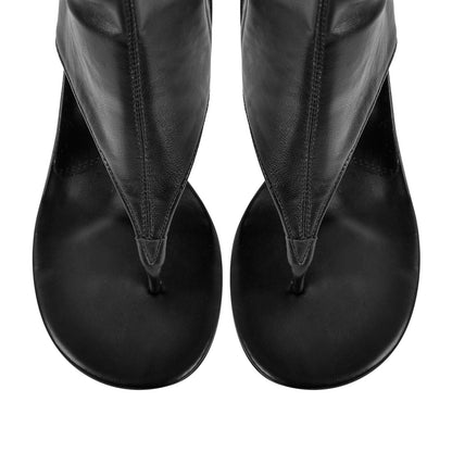 Thong Round Toe Mid-Calf Bootie Sandals | Onlymaker Discount