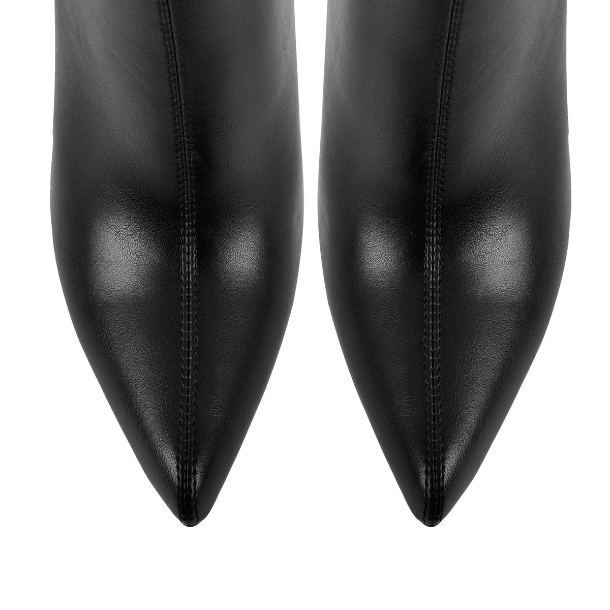 Pointed Toe Pleated Stiletto Mid-Calf Boots | Onlymaker Exclusive