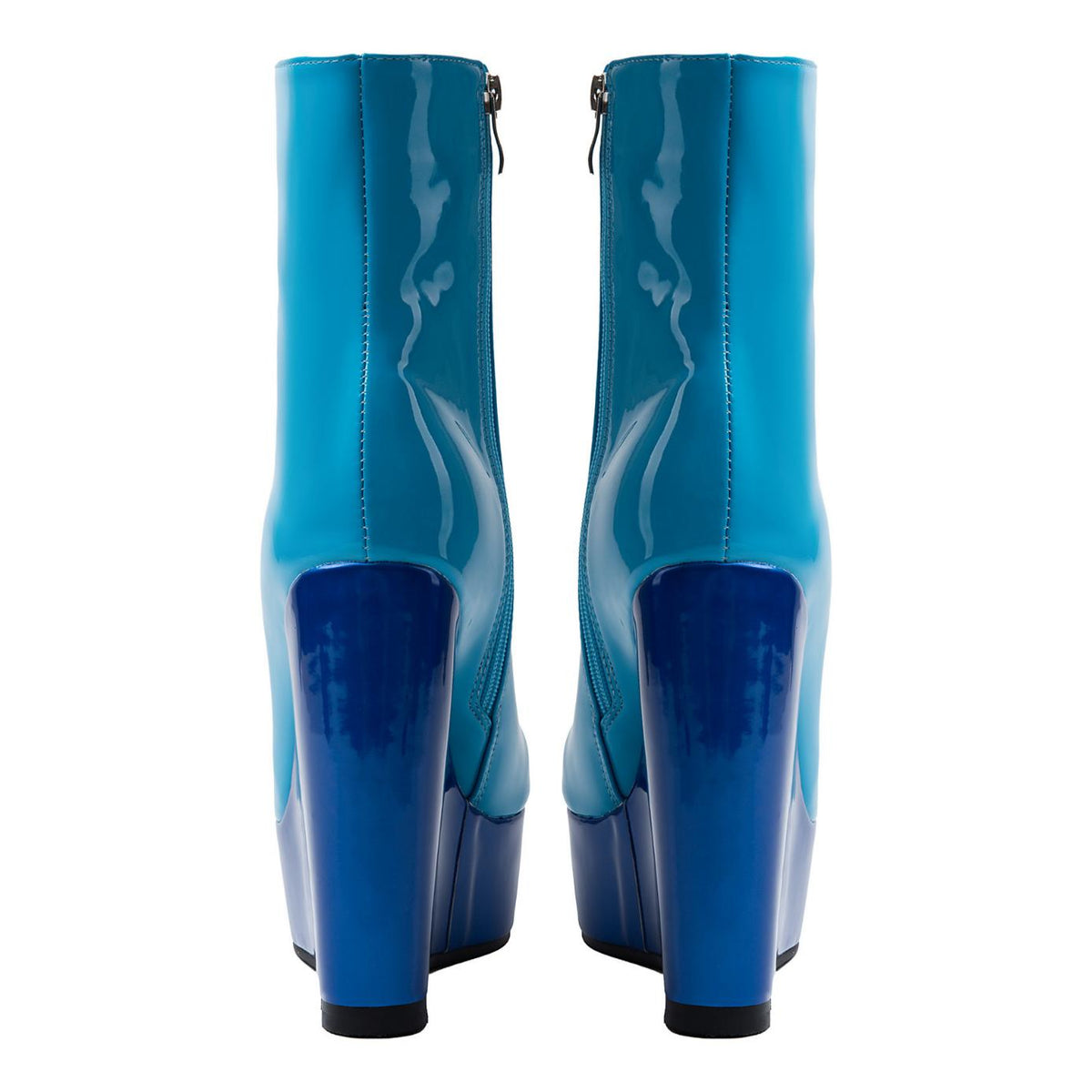 Platform Patent Leather Wedge Heel Ankle Boots | Onlymaker Everyday