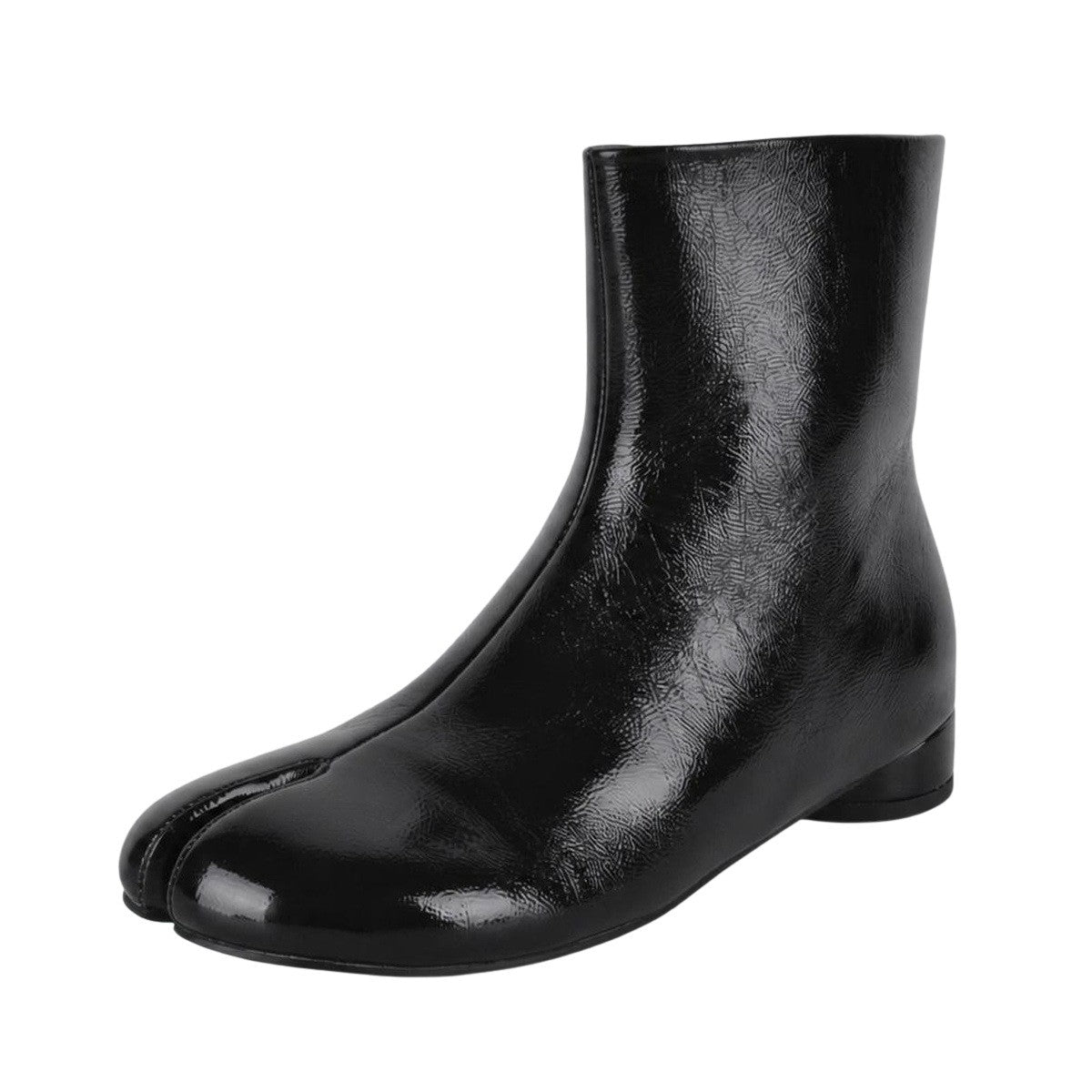 Round Toe Tabi Round Heel Flat Ankle Boots | Onlymaker Trusted