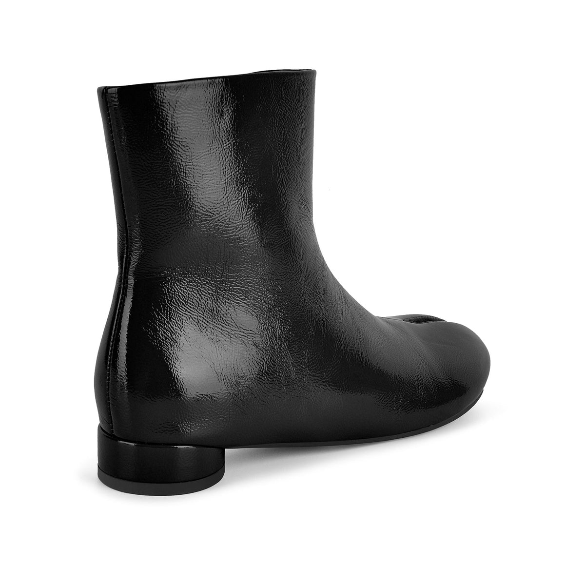 Round Toe Tabi Round Heel Flat Ankle Boots | Onlymaker Trusted