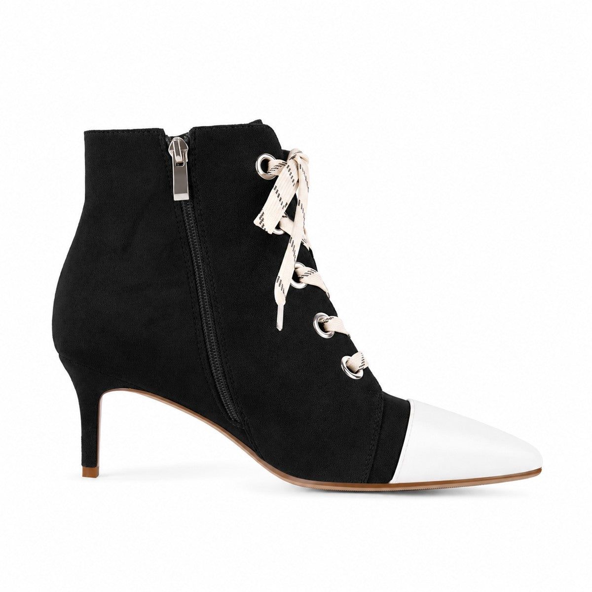 Suede Pointed Toe Lace-up Stiletto Ankle Boots | Onlymaker Trusted
