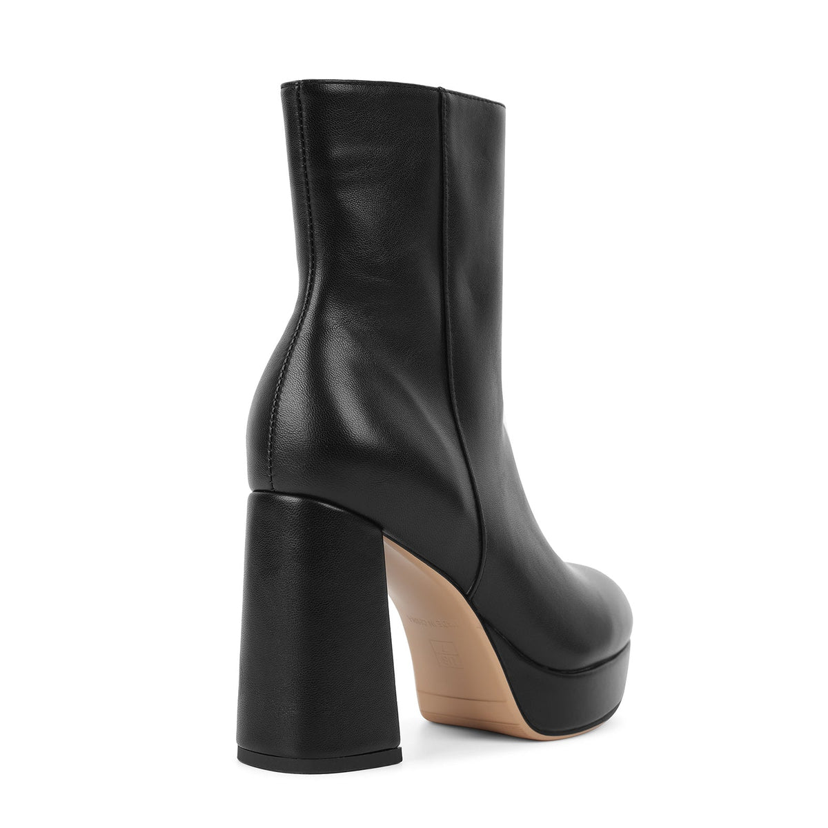 Round Toe Platform Chunky Heel Ankle Boots | Onlymaker Best Seller