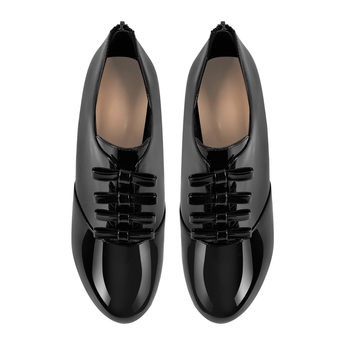 Bow Platform Back Zipper Stiletto Ankle Boots | Onlymaker New