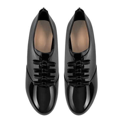Bow Platform Back Zipper Stiletto Ankle Boots | Onlymaker New