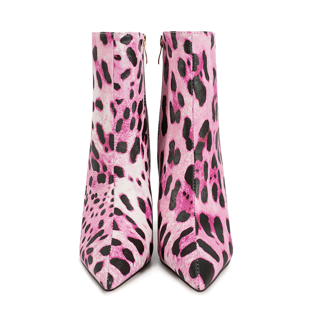 Pointed Toe Leopard High Heel Ankle Boots | Onlymaker Great Value