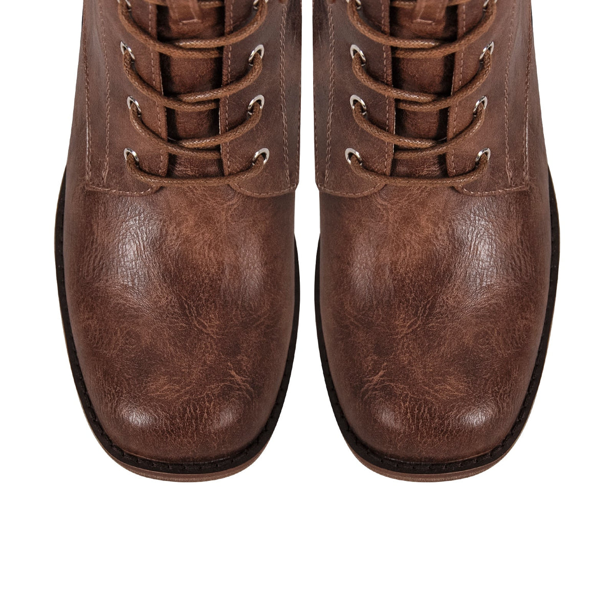 Square Toe Lace-up Ankle Men's Boot | Onlymaker Featured