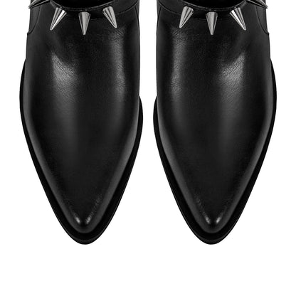 Chunky Heel Rivet Buckle Ankle Boots | Onlymaker Value