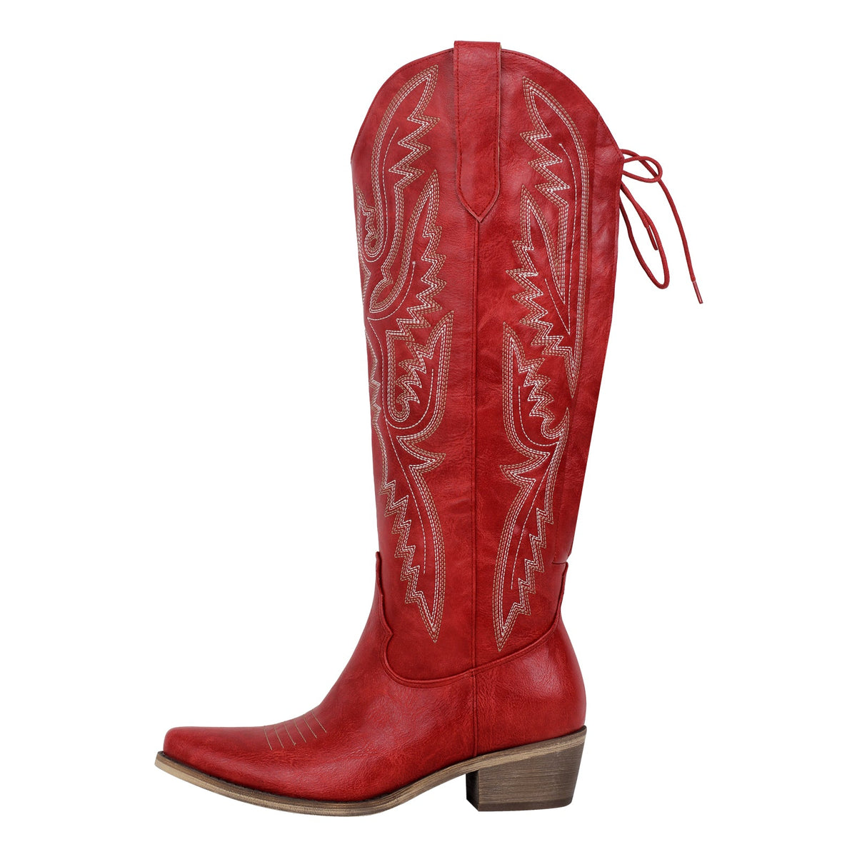 Embroidery Knee High Western Boots | Onlymaker Signature