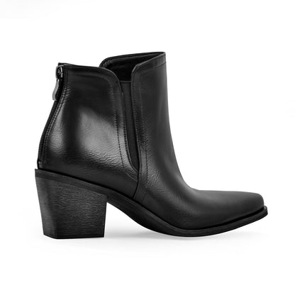 Pointed Toe Chunky Heel Western Ankle Boot | Onlymaker Deals