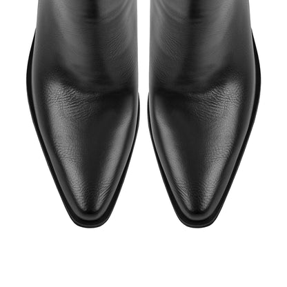 Pointed Toe Chunky Heel Western Ankle Boot | Onlymaker Deals