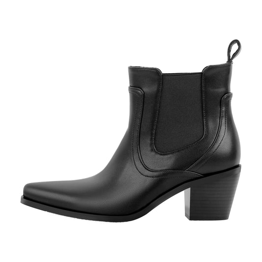 Chunky Heel Western Ankle Men's Boot | Onlymaker Hot Sale