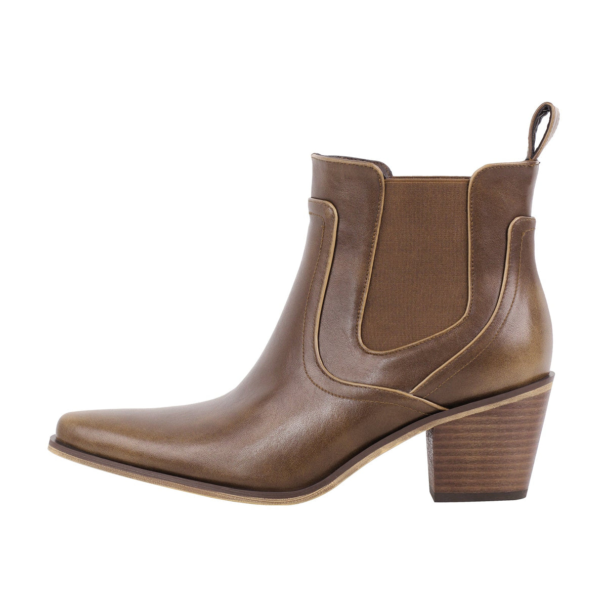 Chunky Heel Western Ankle Men's Boot | Onlymaker Hot Sale