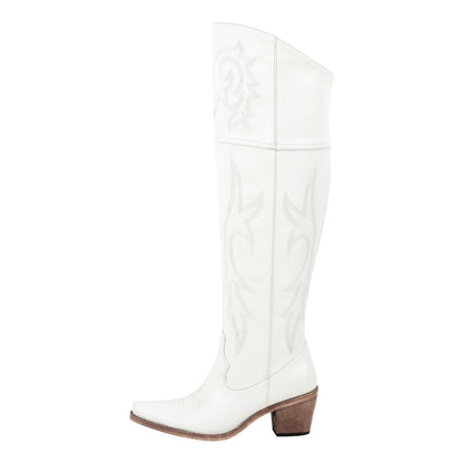 Onlymaker Boots Over The Knee Embroidered Western Boots | Onlymaker Discount