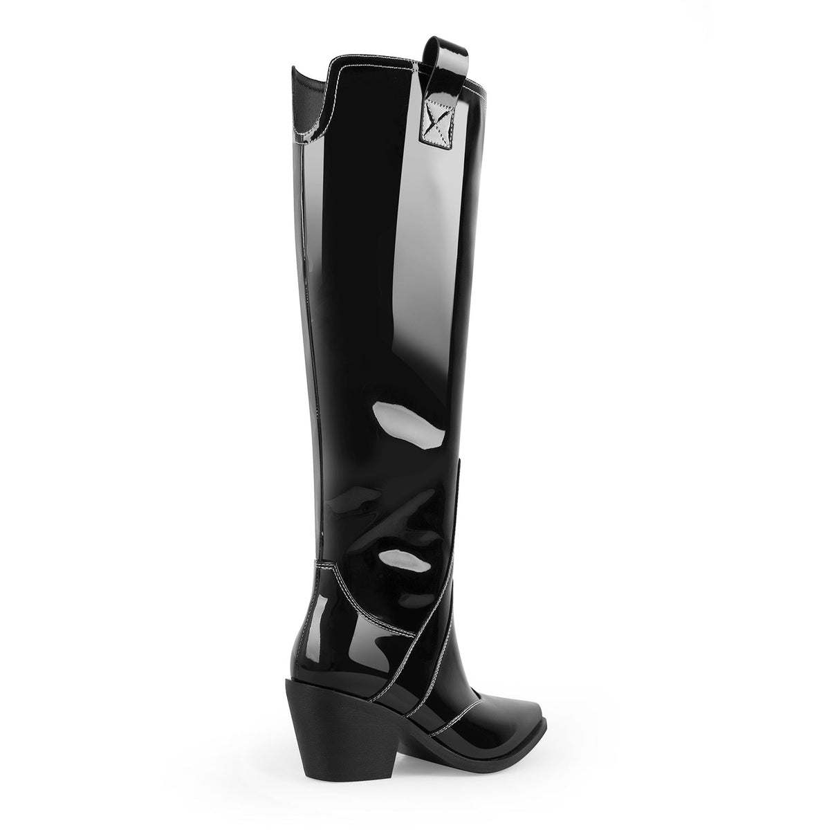 Pointed Toe Patent Pull On Cowboy Boots | Onlymaker Great Value