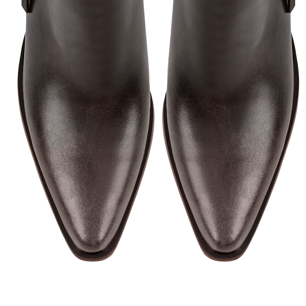 Pointed Toe Chunky Heel Zipper Ankle Booties | Onlymaker Latest