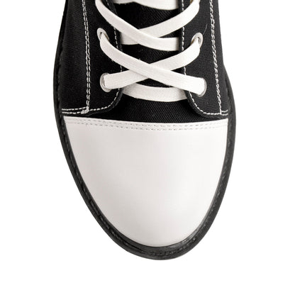 Platform Lace Up Canvas Boots | Onlymaker Trusted