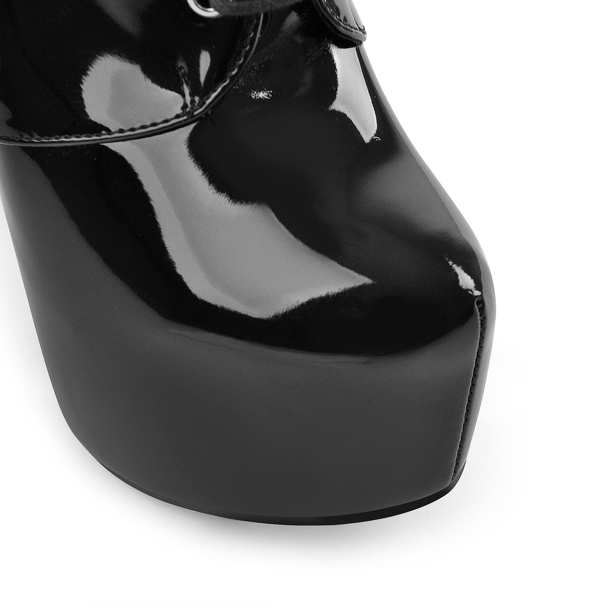 Rivet Platform Lace Up Stiletto Ankle Boots | Onlymaker Signature