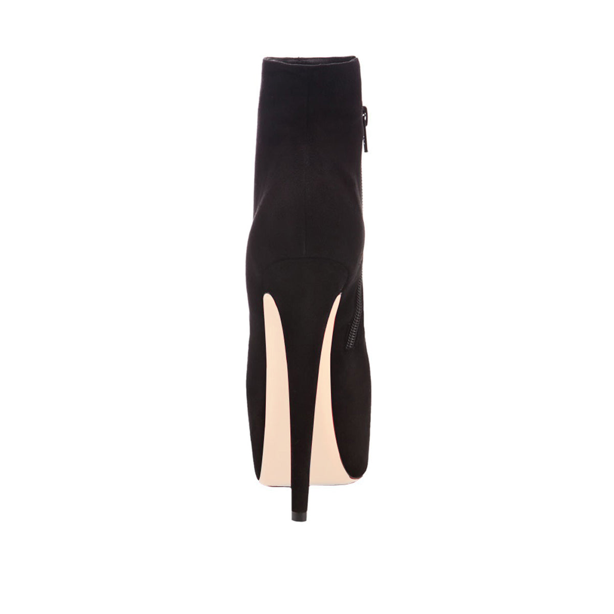 Round Toe Side Zipper Slim Ankle Boots | Onlymaker Everyday