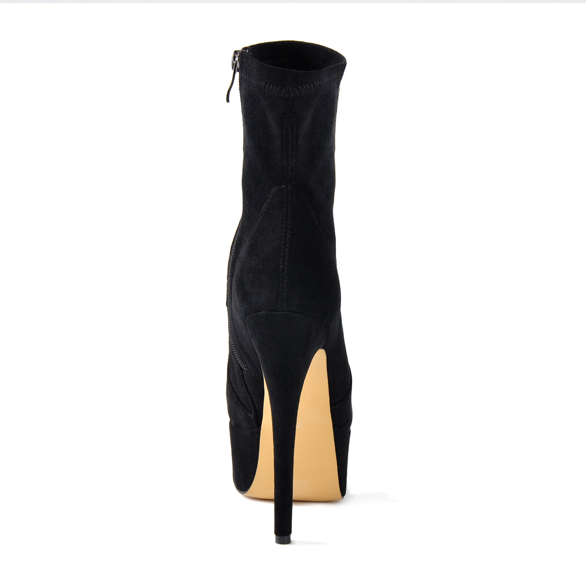 Lycra Stretch Platform Stiletto High Heel Ankle Boots | Onlymaker Quality