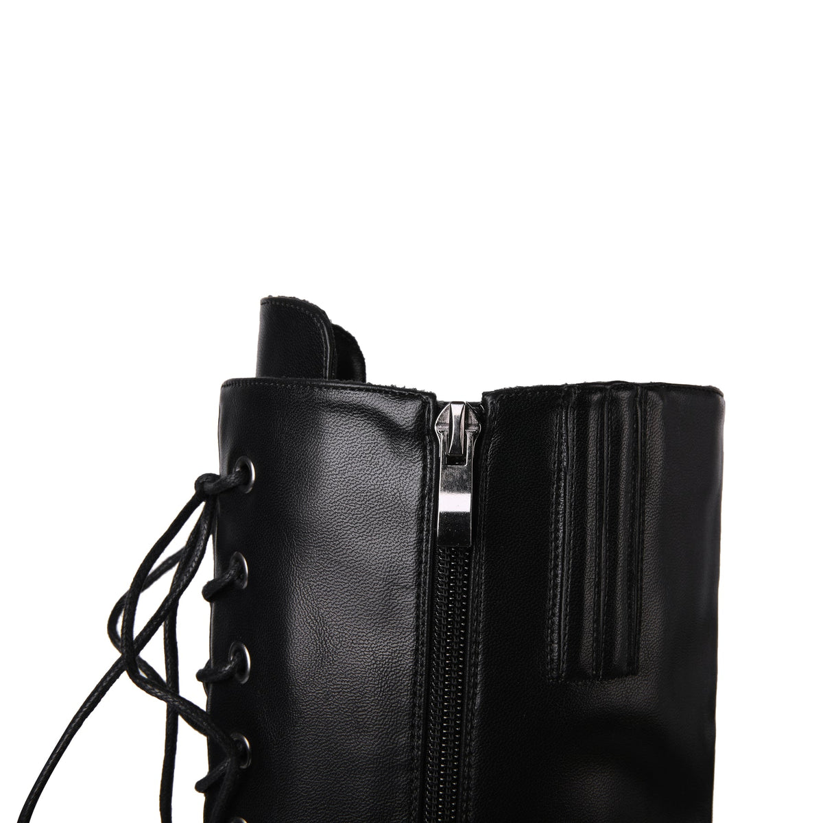 Platform Lace-Up Knee High Boot | Onlymaker Great Value