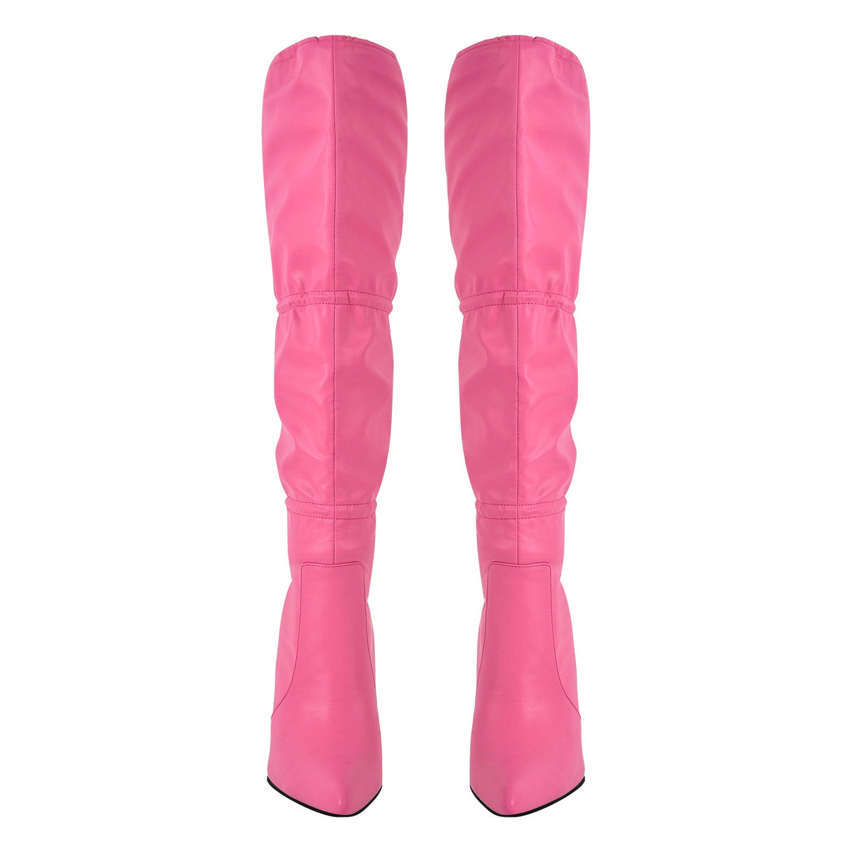 Pointed Toe Lace-up Stiletto Knee High Boots | Onlymaker Best Price