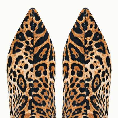 Red Leopard Pointed Toe Over The Knee Stiletto Boots | Onlymaker Recommended