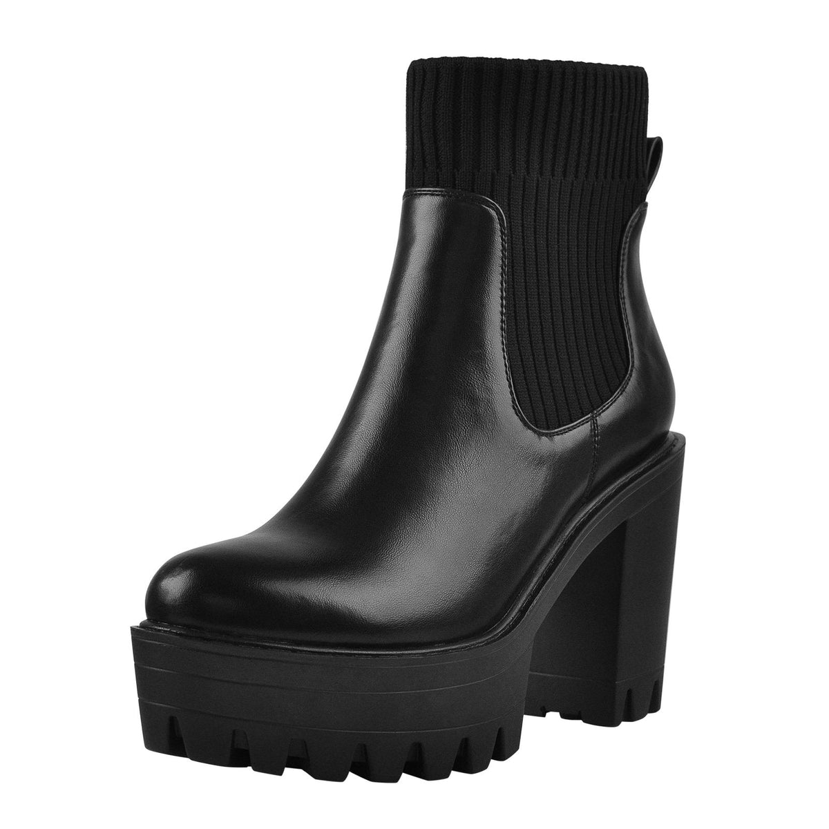 Round Toe Platform Chelsea Boots | Onlymaker Everyday