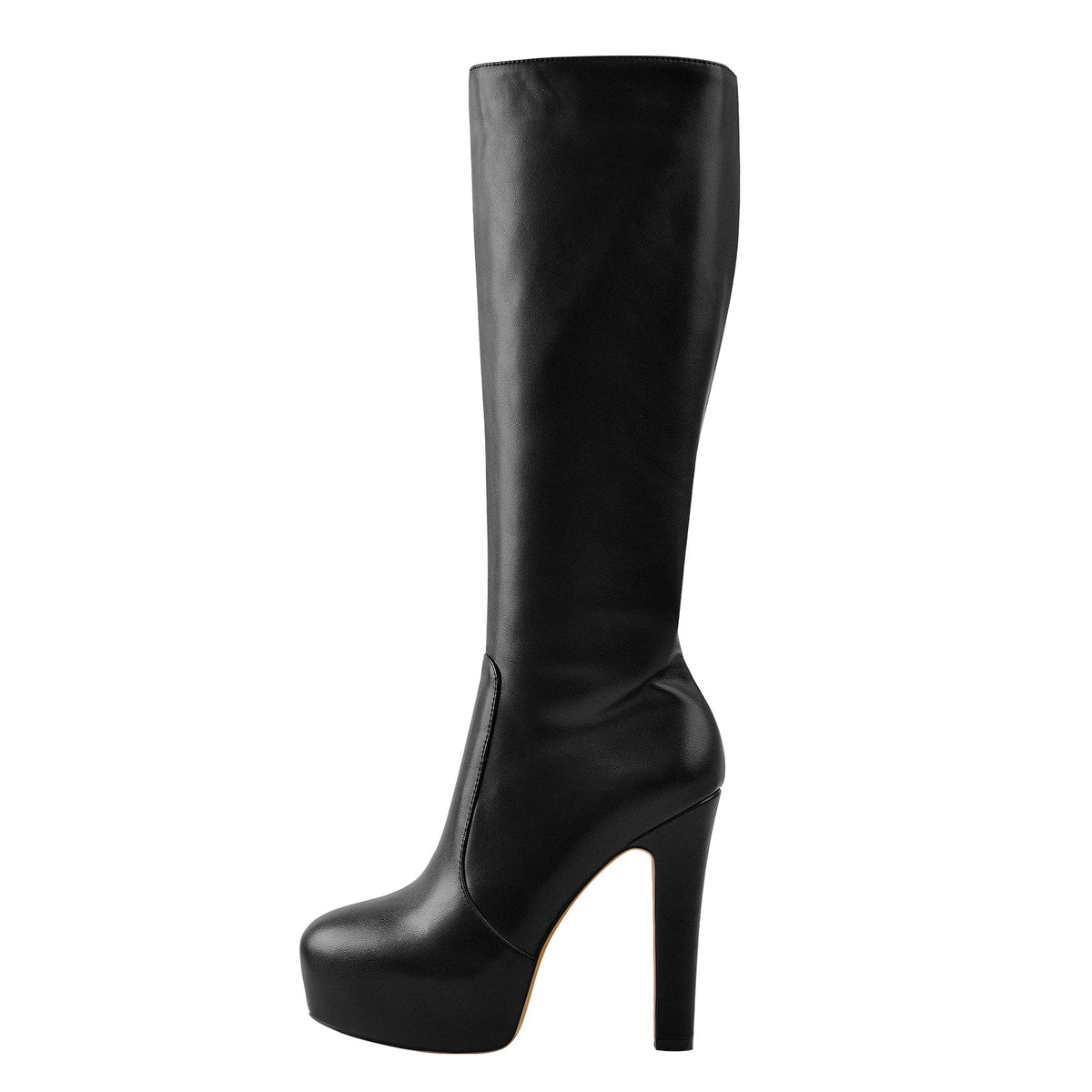 Platform High Heel Zipper Knee High Boots | Onlymaker Featured