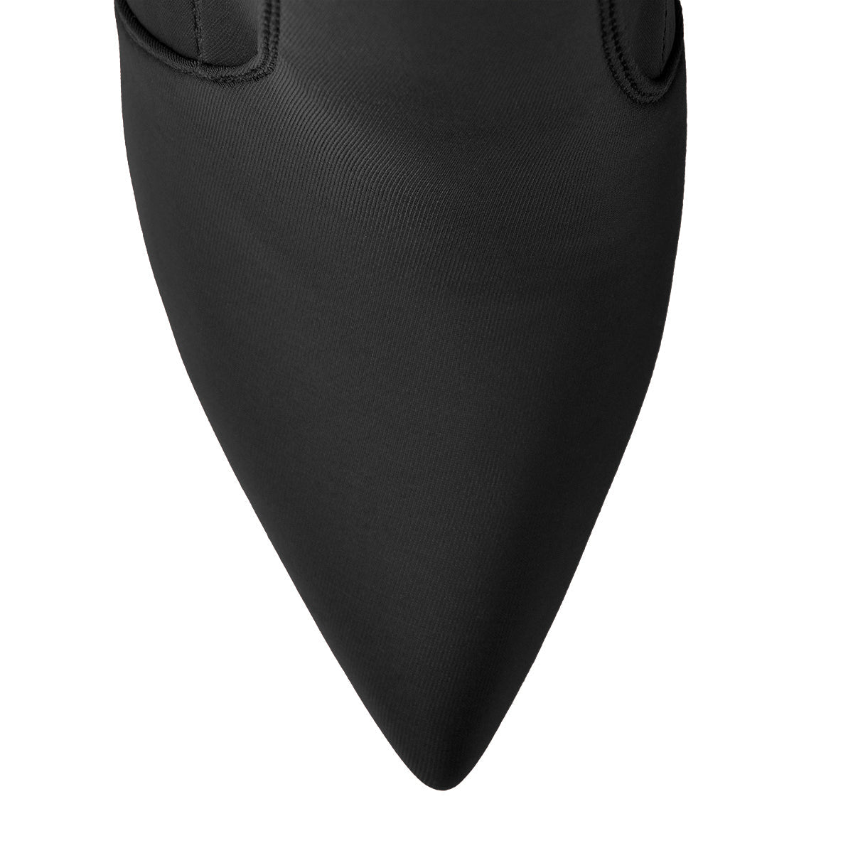 Pointed Toe Minimalistic Stretch Block High Heels Ankle Booties | Onlymaker Exclusive