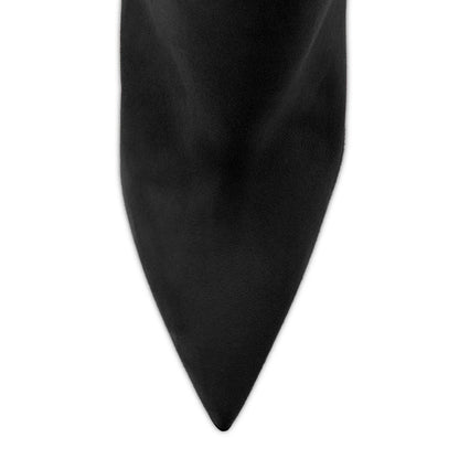 Suede Pointy Toe Stiletto High Heel Ankle Boots | Onlymaker Signature