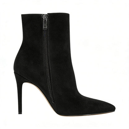 Suede Pointy Toe Stiletto High Heel Ankle Boots | Onlymaker Signature
