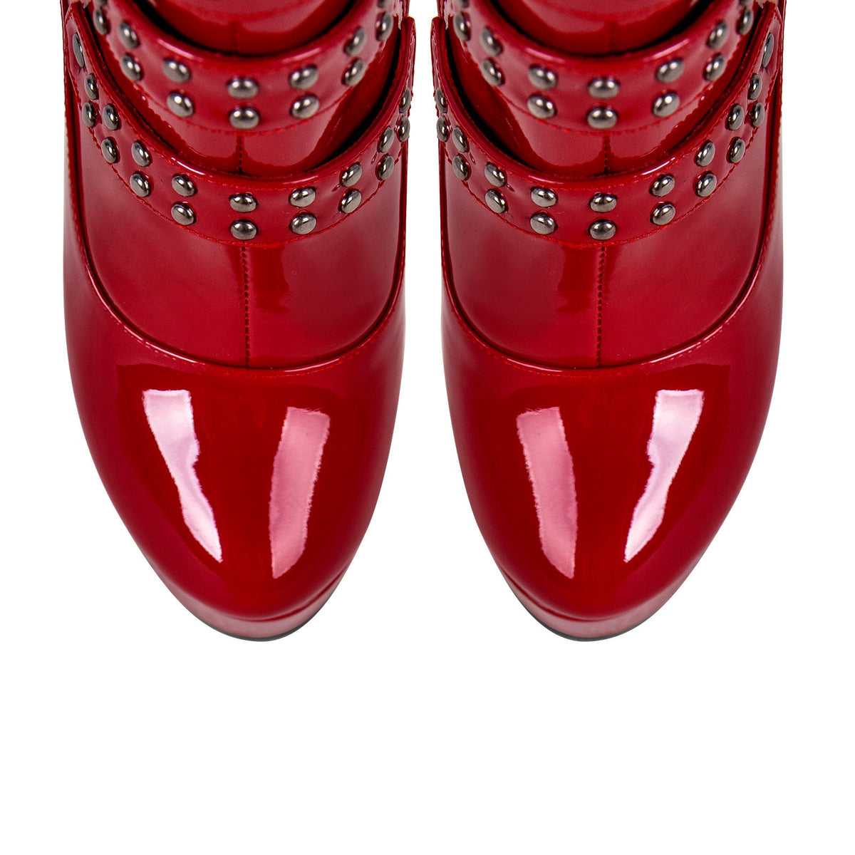 Buckles Round Toe Stilettos Over The Knee Platform Boots | Onlymaker Recommended