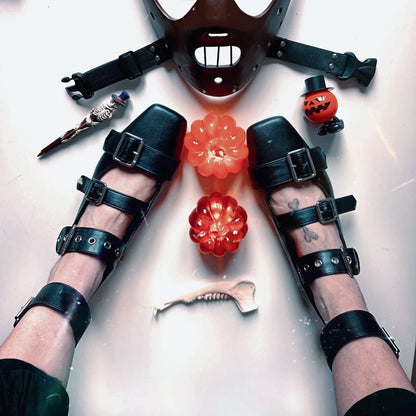 Square Toe Buckle Strap Flats | Onlymaker Classic